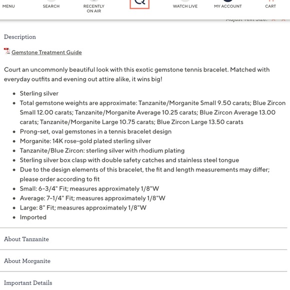 PRICE DROP! Morganite Tennis Bracelet NWOT - Picture 6 of 8